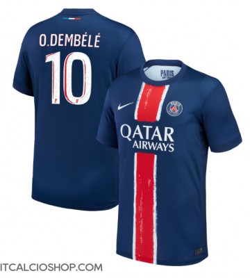 Paris Saint-Germain Ousmane Dembele #10 Prima Maglia 2024-25 Manica Corta